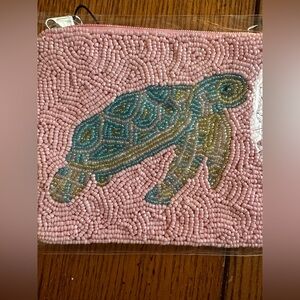 Beaded Turtle Pouch 🐢